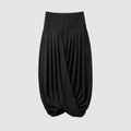 Azalea Gathered-Drape Cocoon Skirt