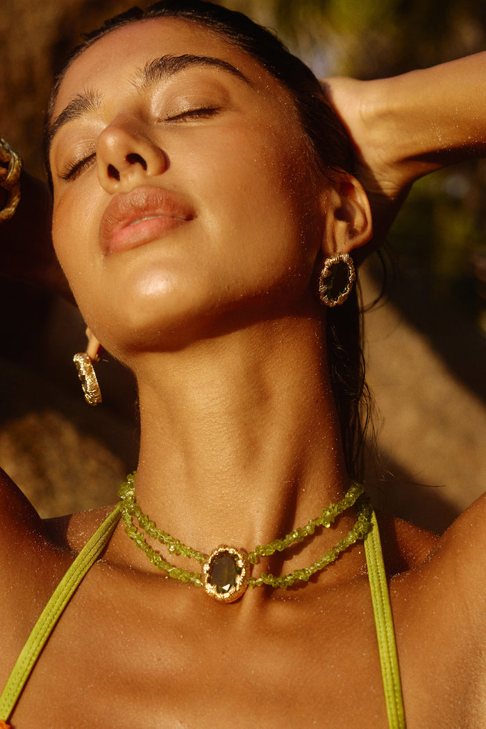 Azania Necklace in Peridot