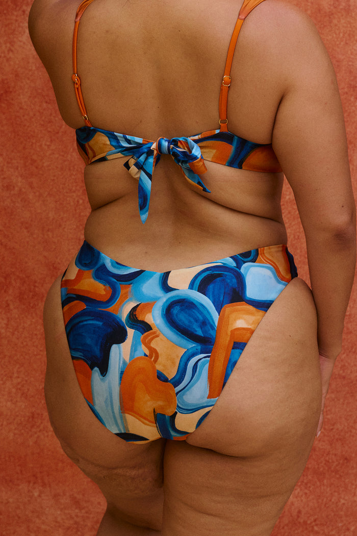 Balboa Bikini Bottom in Azul