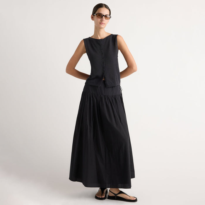 Karolina | Bao Organic Cotton Drop-Waist Skirt in Extra Small