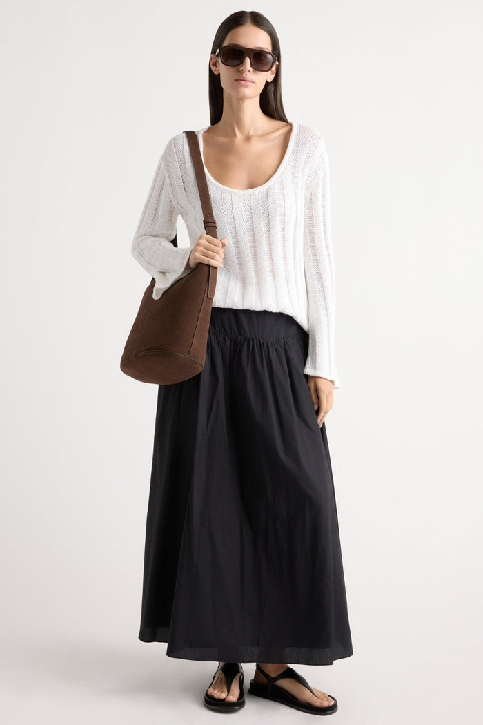 Karolina | Bao Organic Cotton Drop-Waist Skirt in Extra Small