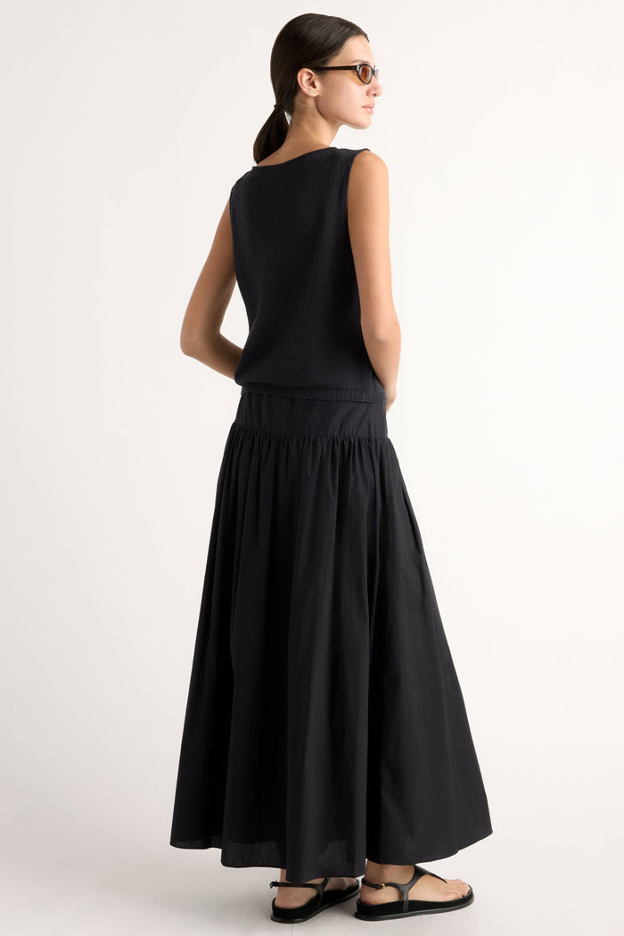 Karolina | Bao Organic Cotton Drop-Waist Skirt in Extra Small
