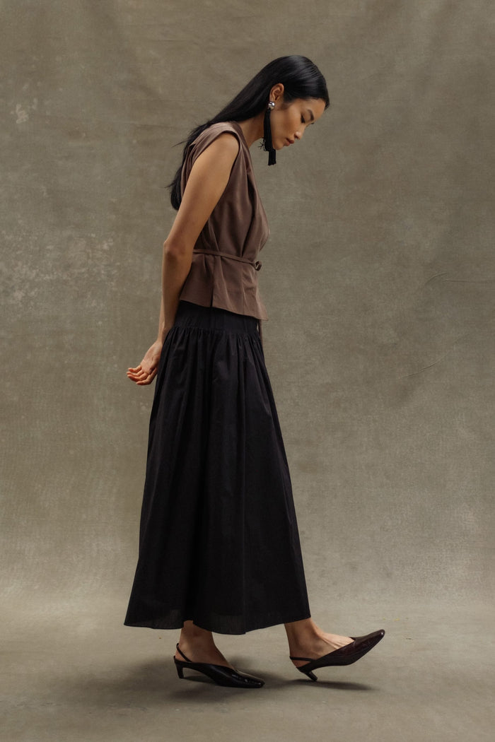 Diana | Bao Organic Cotton Drop-Waist Skirt in Small