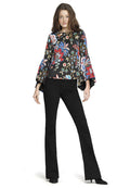 BASKA BOATNECK TRUMPET SLV BLS - GLORIA TAPESTRY-BLACK/LG