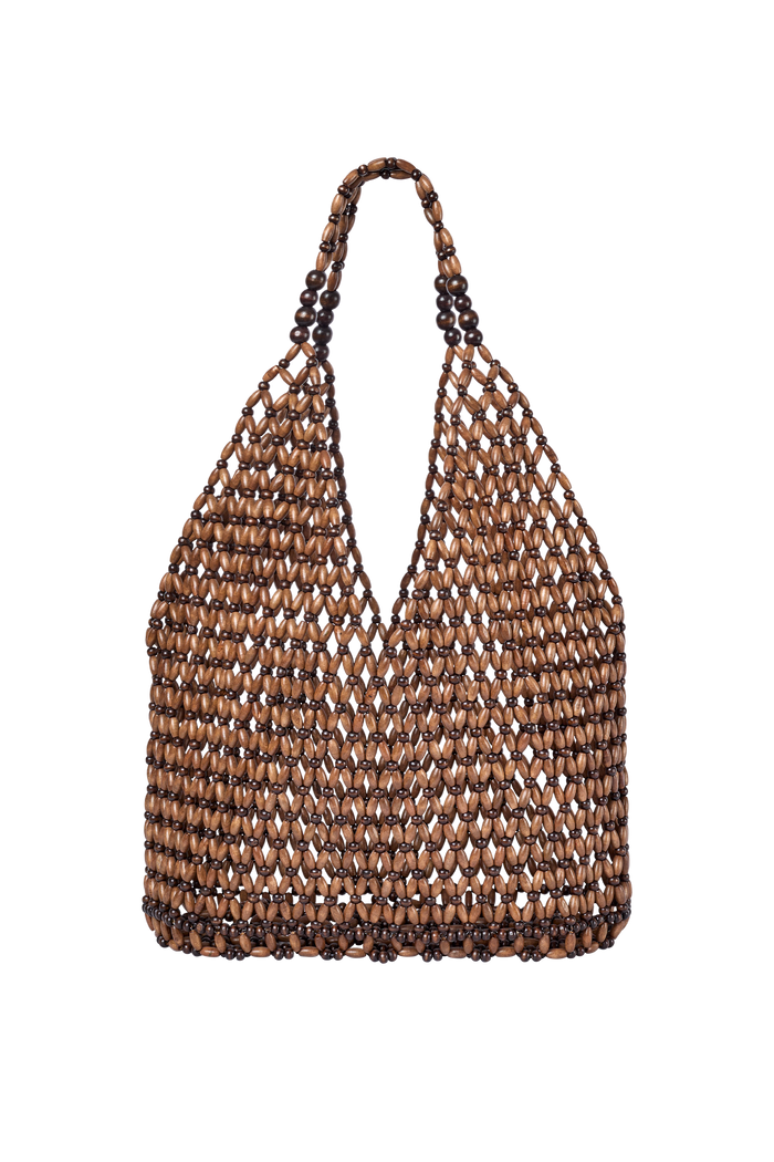 Beaded Bag in Cacao