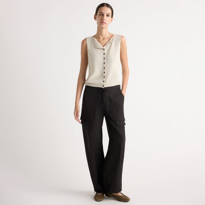 Karolina | Bekah Exposed-Pocket Cotton Pant in Size Extra Small