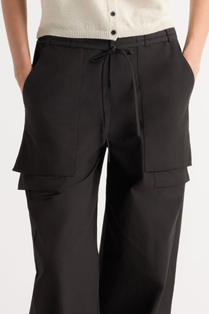 Karolina | Bekah Exposed-Pocket Cotton Pant in Size Extra Small