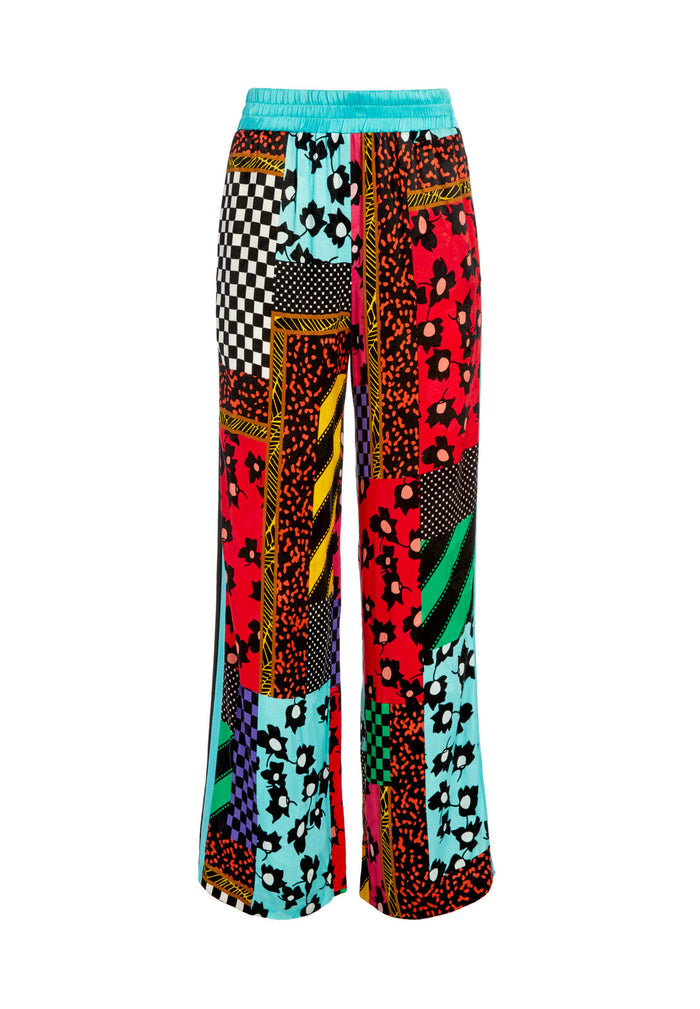 BENNY SMCK WB PAN W RCER STRPE - GRAPHIC PATCHWORK