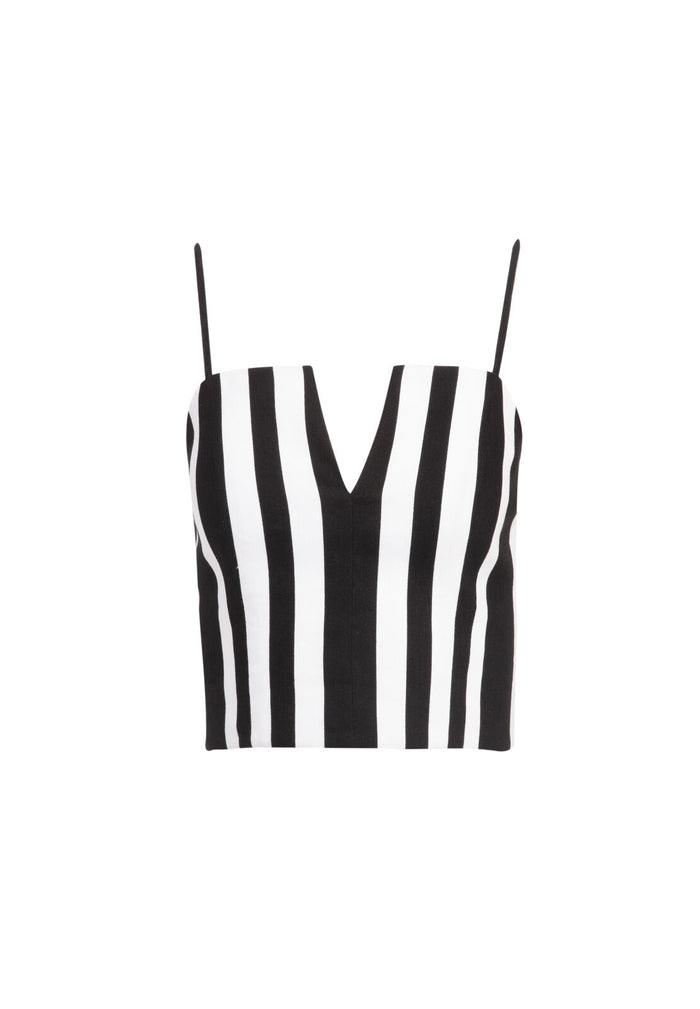 BERTIE ARROW NL BUSTIER - UMBRELLA STRIPE BLK/SFT WHITE