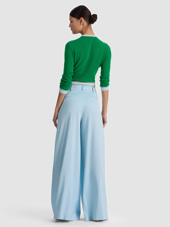 BLAIRE PLEATED PANT - CAROLINA BLUE