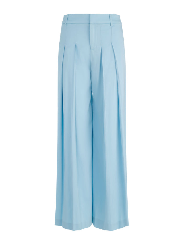 BLAIRE PLEATED PANT - CAROLINA BLUE