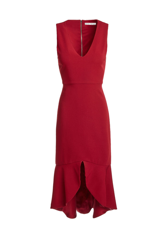 BLAKESLEY SPLT FRT FIT FLR DRS - BORDEAUX