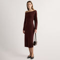 Marije | Blythe Wide Boat-Neck Dress in Size Small