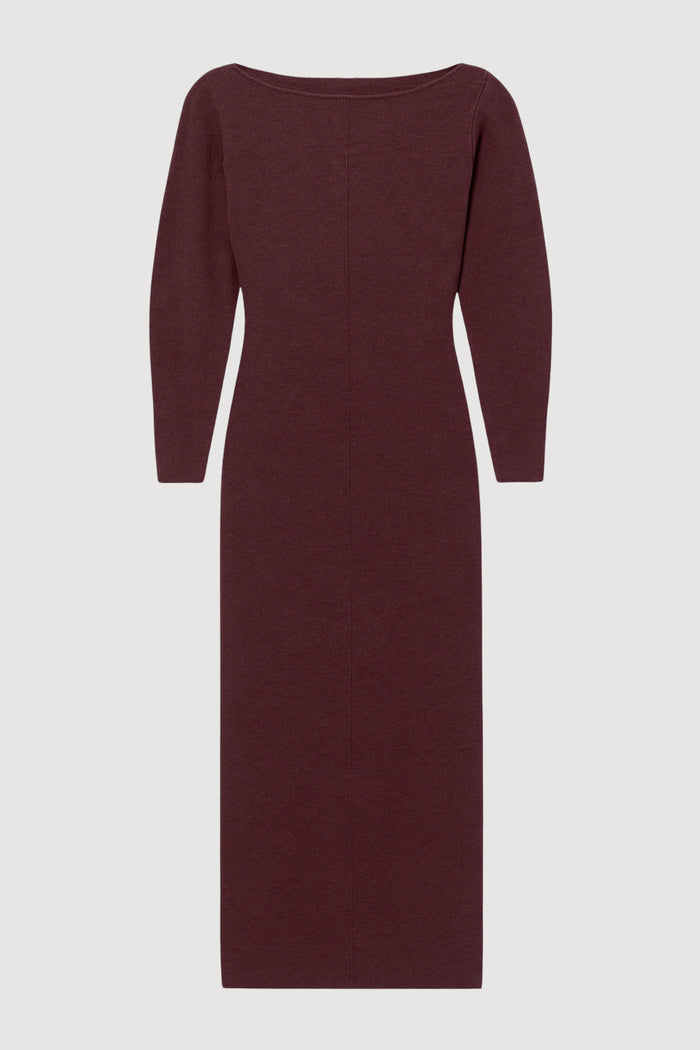 Marije | Blythe Wide Boat-Neck Dress in Size Small - Flat