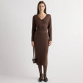 Marije | Bora Off-Shoulder V-Neck Sweater Dress in Size Small
