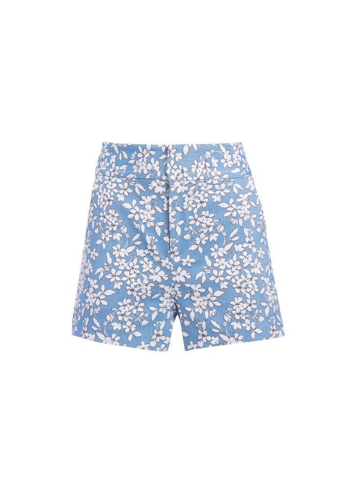 CADY HW CLEAN WB SHORT - CORNFLOWER/ WHITE