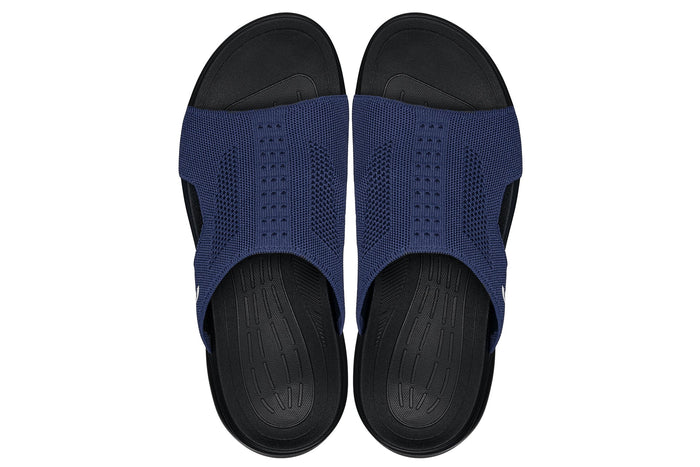 CALTO - X1659 - 2 Inches Taller (Black/Knitted Navy)