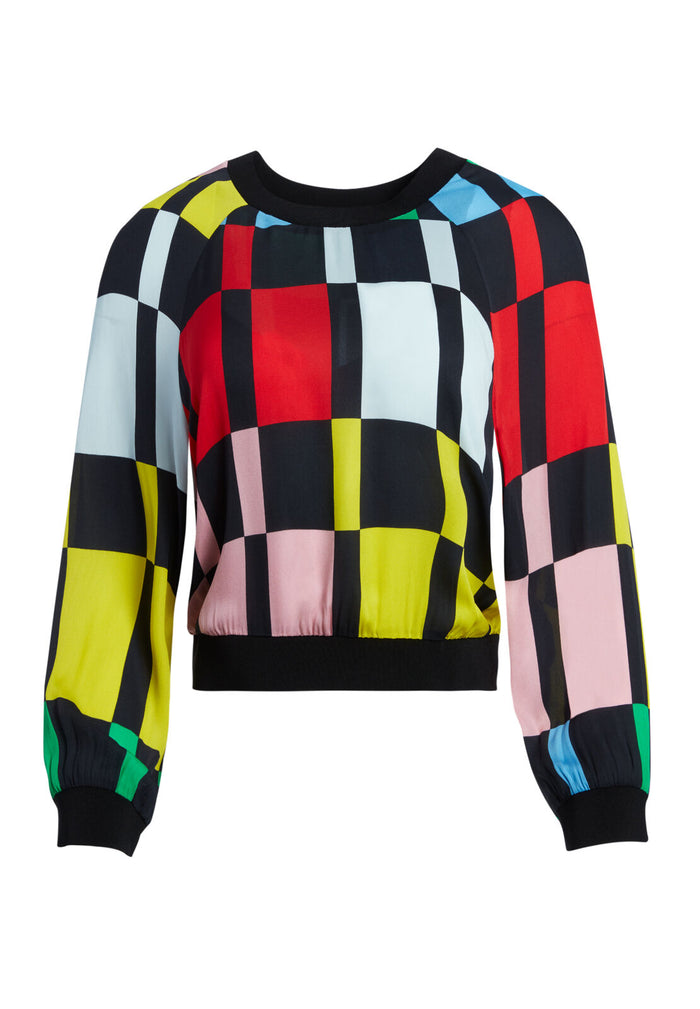 CALVIN RAGLAN SLV CRP SWTSHIRT - COLOR BLOCK