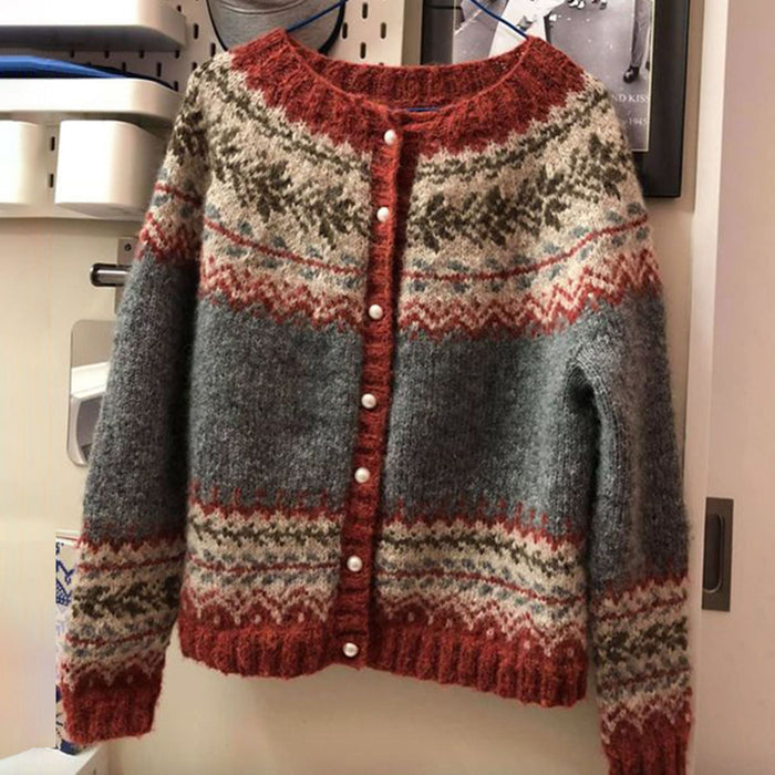 Cardigan Women Knitted Warm Fit Everyday Chic