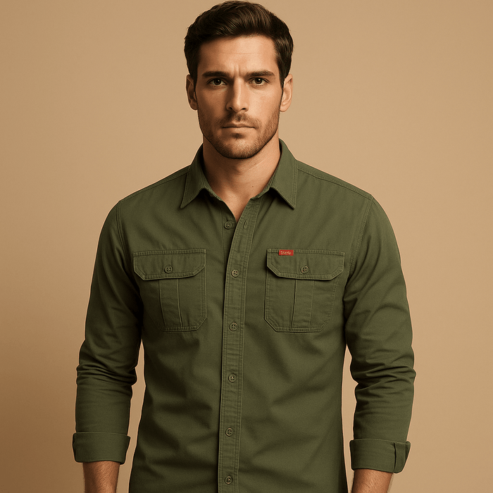 Cargo Shirt Men Relaxed Fit Outdoor Style for Everyday Comfort