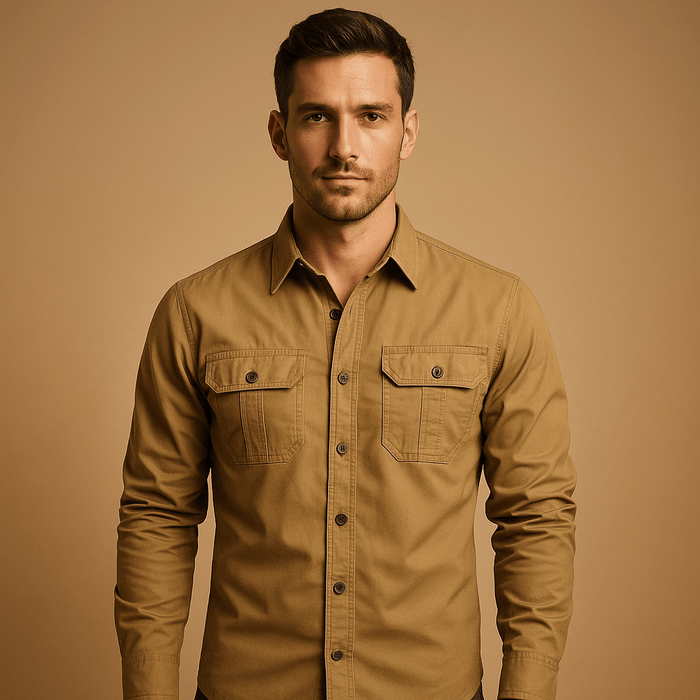 Cargo Shirt Men Relaxed Fit Outdoor Style for Everyday Comfort