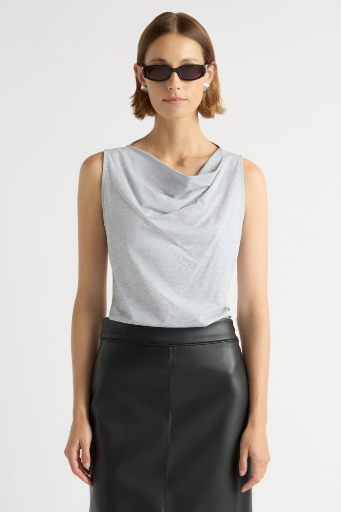Mali | Carissa Cowl-Neck Tank in Size Small