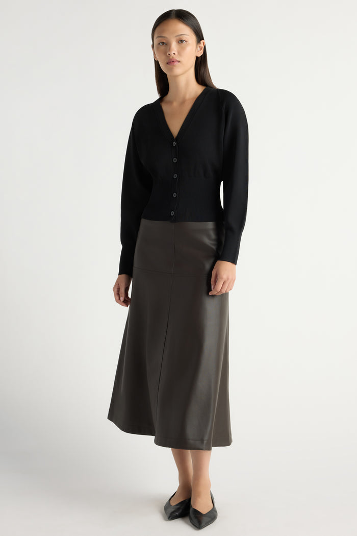 May-Li | Carson Button-Front Cardigan in Size Small