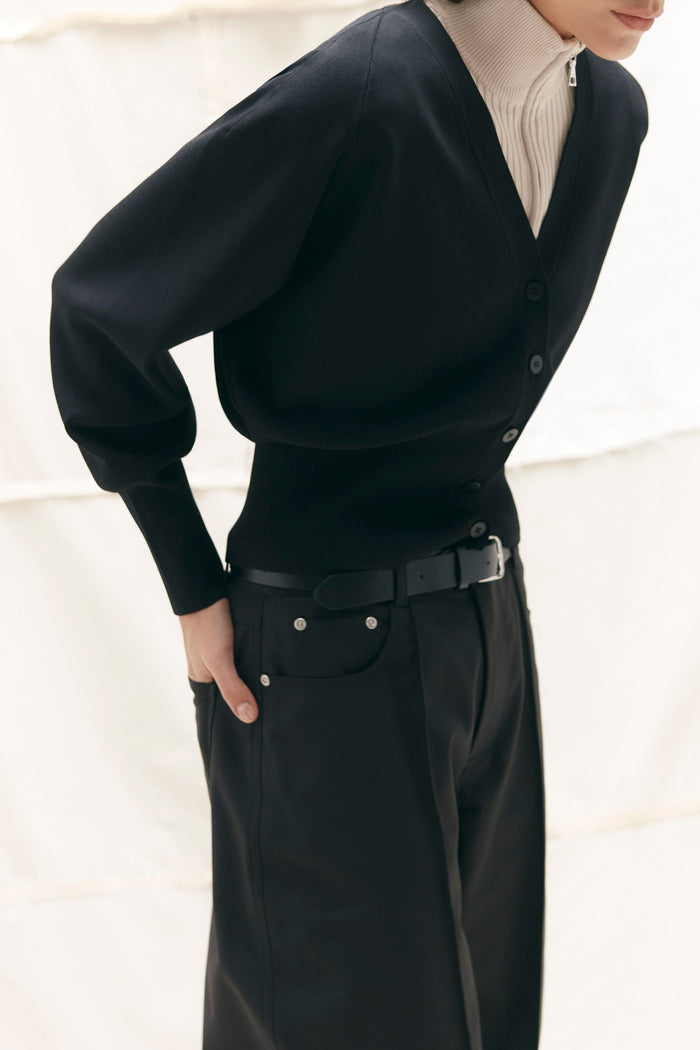 Bianca | Carson Button-Front Cardigan in Size Small