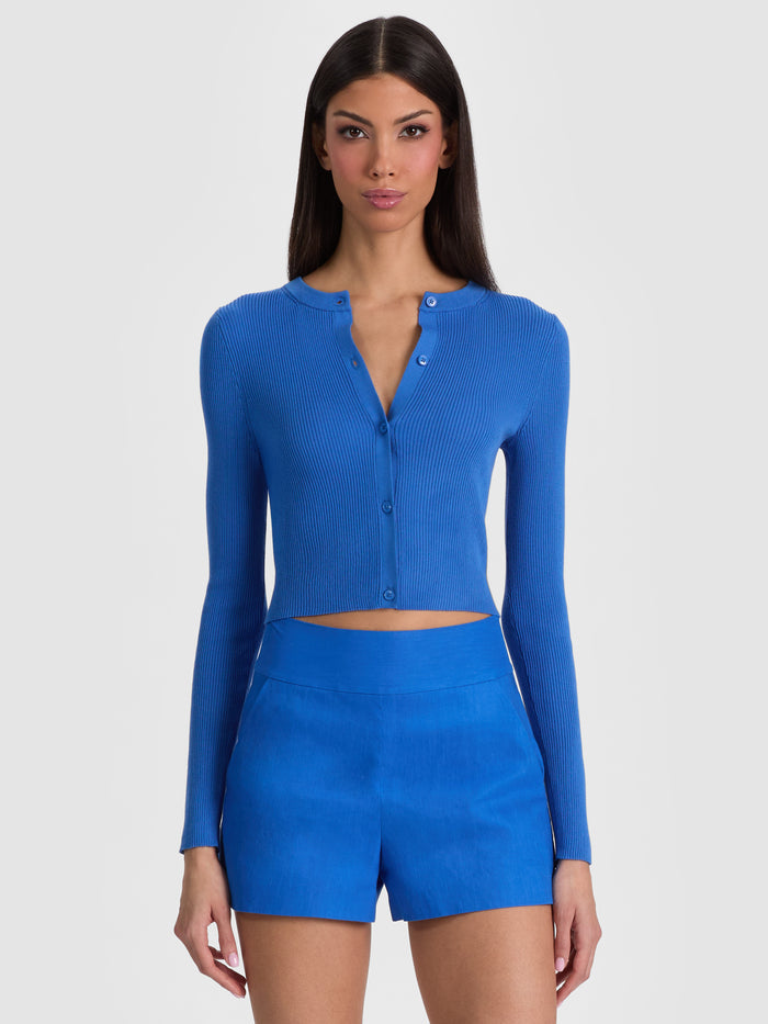 CARSON CARDIGAN - BLUE IRIS