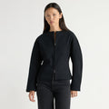 May-Li | Carter French Terry Boat-Neck Jacket in Size Small