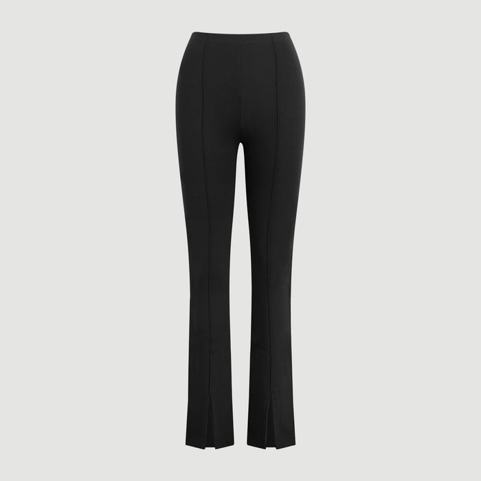 Cass Front-Split Ponte Stretch Pant (Petite)