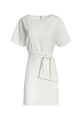 CAVEN TIE WAIST CAPE SLV DRS - OFF WHITE