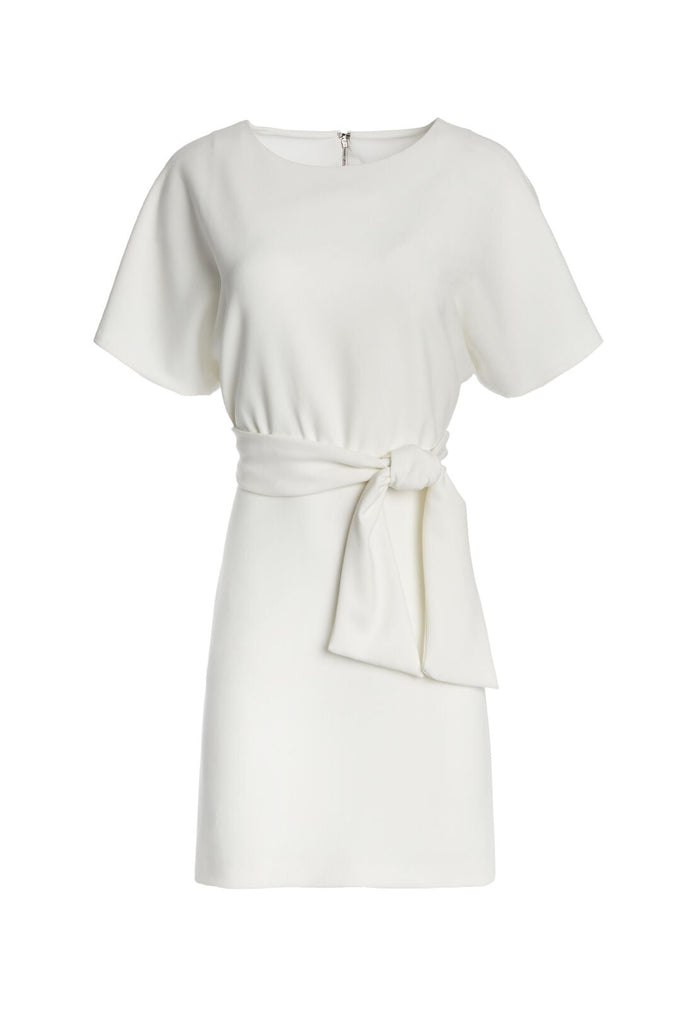 CAVEN TIE WAIST CAPE SLV DRS - OFF WHITE