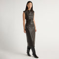 May-Li | Channing Vegan Leather Dress in Size Small