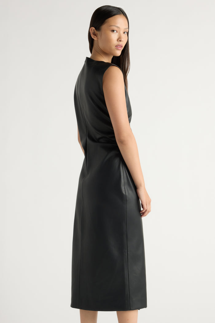 May-Li | Channing Vegan Leather Dress in Size Small