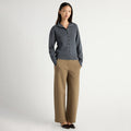May-Li | Charlee Lightweight Wool Button Cardigan in Size Small