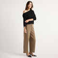 Chase Stretch-Waist Scuba Barrel-Leg Pant