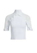 CHIARA RUFFLE PULLOVER - WHITE