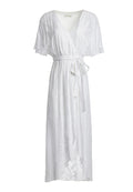 CLARINE OVERSIZED SLV WRAP DRS - WHITE