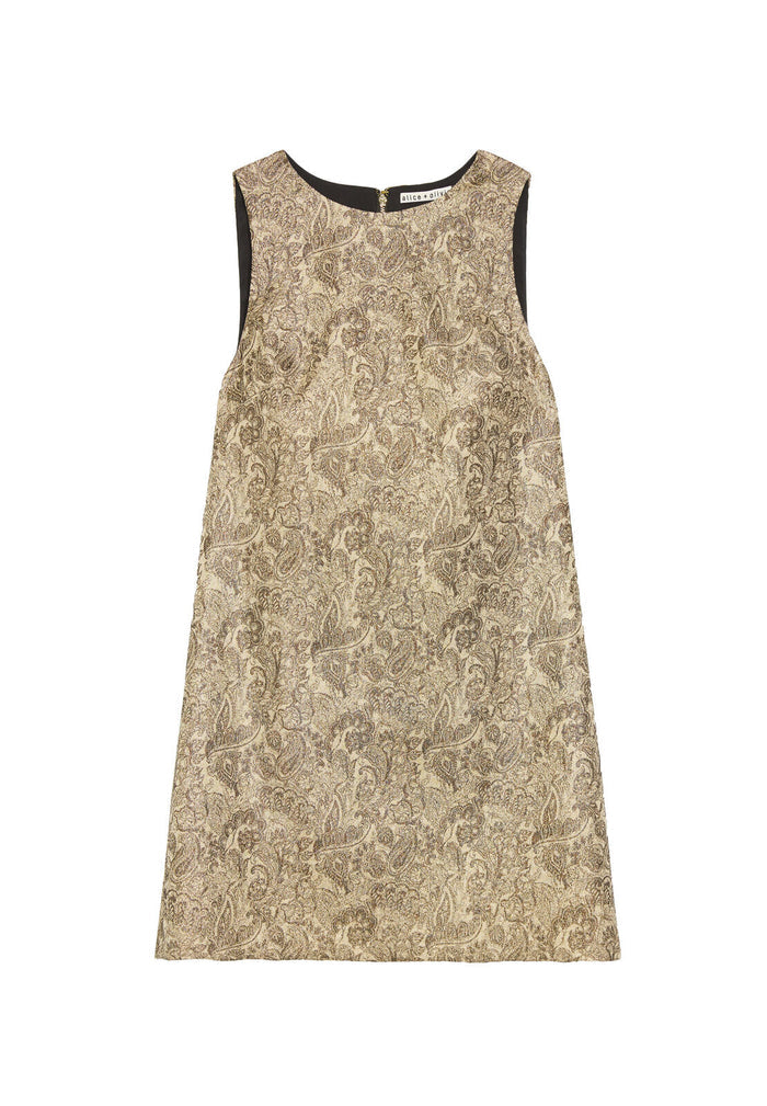 CLYDE MINI DRESS - GOLD MULTI
