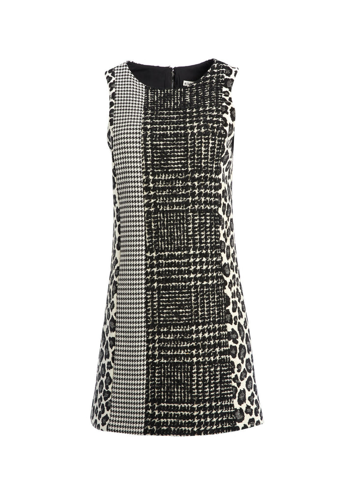 CLYDE MINI DRESS - BLACK/WHITE COMBO