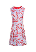 COLEY CREW NK A LINE DRESS - RUBY/MULTI