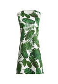COLEY CREW NK ALINE DRESS - TROPICAL LEAVES
