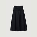 Cove Shirred-Waist Cotton Skirt