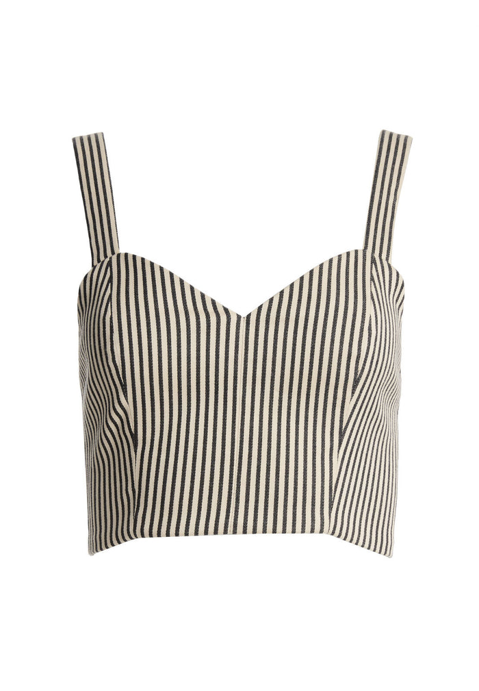 CRISTI SWEETHEART BUSTIER - NATURAL/BLACK