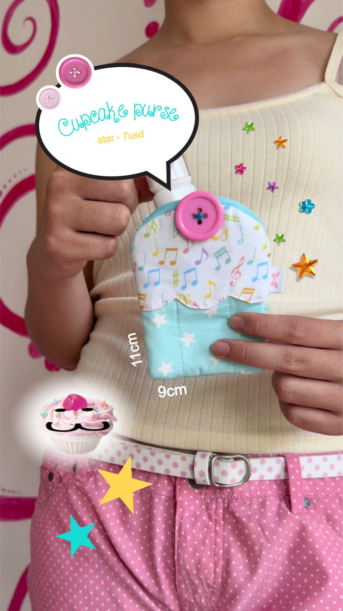 Cupcake purse (star)
