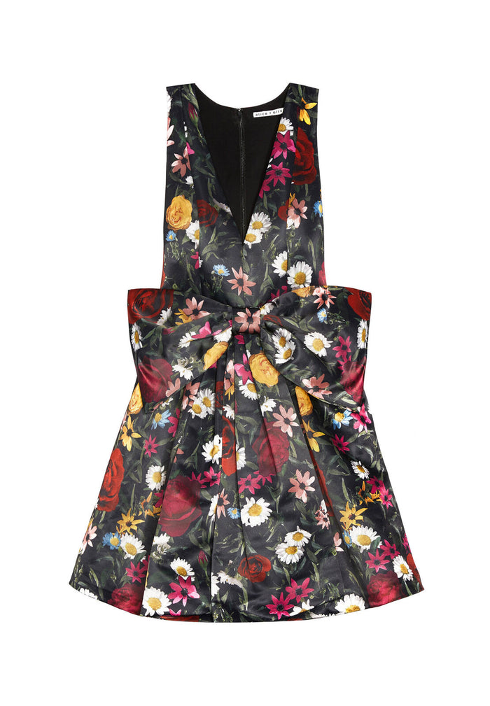 DARALEE BOW FRNT PARTY DRESS - VIVID FLORAL