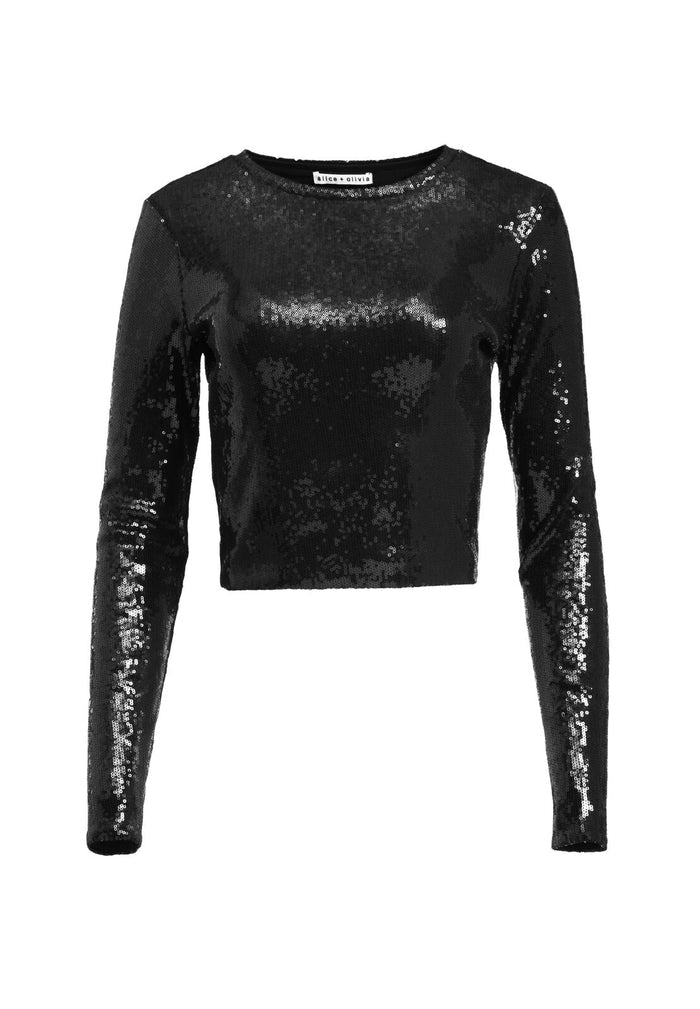 DELAINA LS TOP - BLACK