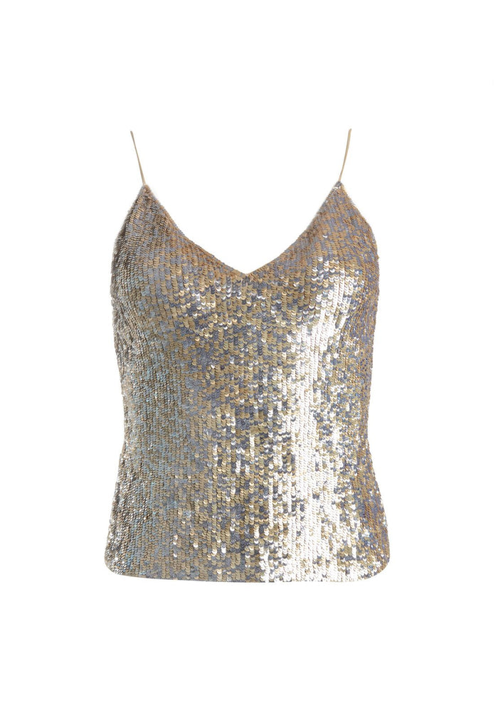 DELRAY EMB TANK W BACK ZIP - MULTI/ANTIQUE SILVER
