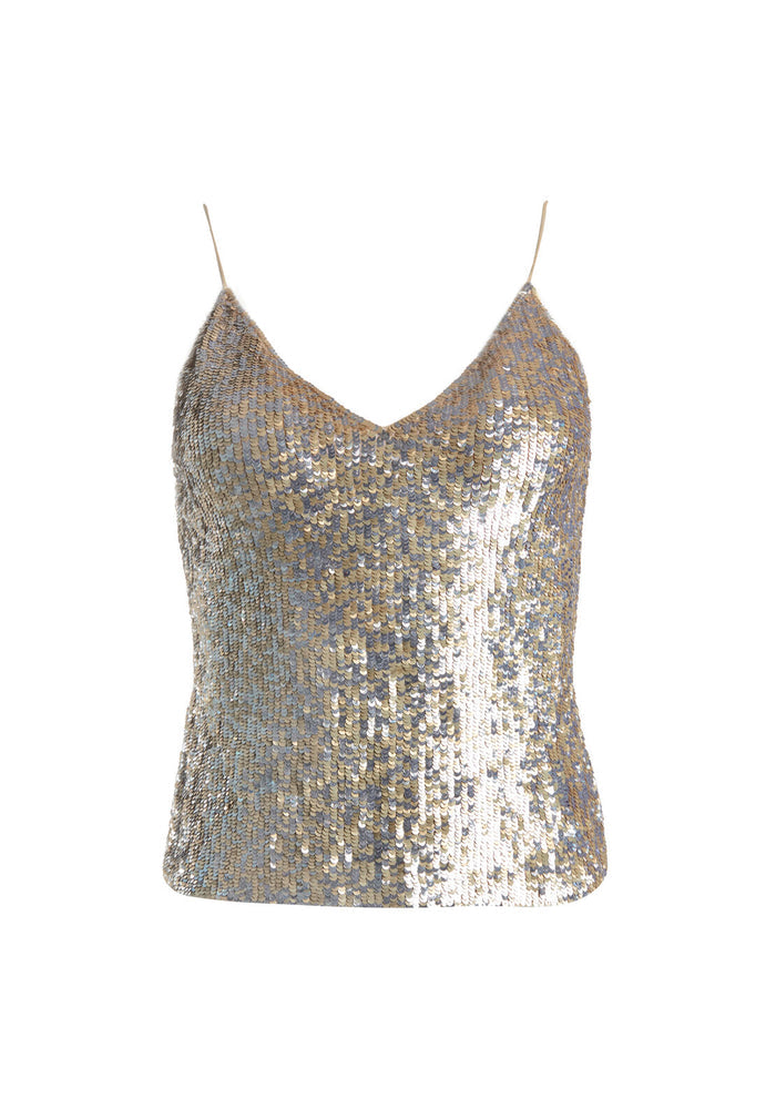 DELRAY EMB TANK W BACK ZIP - MULTI/ANTIQUE SILVER